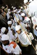 Proces� b�hem Timkatu. Lalibela. Etiopie.