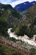 �eka Baliem v ji�n� ��sti Baliemsk�ho �dol�. Papua, Indon�sie.