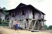 Vesnice horsk�ch kmen�. Oblast okolo vesnice Kalaw. Myanmar (Barma).