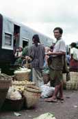 Na �elezni�n�m n�dra��. Oblast okolo vesnice Kalaw.  Myanmar (Barma).