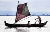 P�evoz p�es �eku Ayeyarwady. Myanmar (Barma).