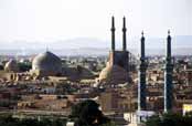 Pohled na m�sto Yazd. �r�n.