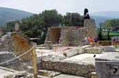 Knossos, Minoansk� hlavn� m�sto. Prvn� pal�c byl postaven okolo 1900 B.C., Kr�ta. �ecko.
