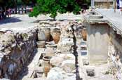 Knossos, Minoansk� hlavn� m�sto. Prvn� pal�c byl postaven okolo 1900 B.C., Kr�ta. �ecko.