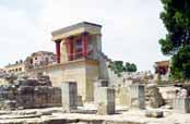 Knossos, Minoansk� hlavn� m�sto. Prvn� pal�c byl postaven okolo 1900 B.C., Kr�ta. �ecko.