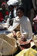 Trh, ji�n� od Addis Abbeby. Etiopie.