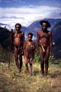 Domorodci z kmene Dani. Papua, Indon�sie.