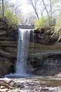 Minehaha vodop�d, Minneapolis, Minnesota. Spojen� st�ty americk�.
