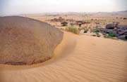 Saharsk� scenerie. Oblast Adrar des Ifoghas. Mali.
