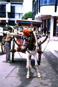 B�n� dopravn� prost�edek v Bukittinggi. Indon�sie.