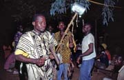 Hudebn� produkce etnika Bambara. Mali.