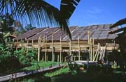 Longhouse. Kulturn� vesnice u Kuchingu. Malajsie.