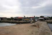 P��stavn� molo pro ferry na ostrov Malapascua, Maya, ostrov Cebu. Filip�ny.