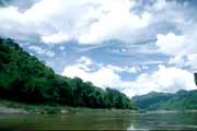 �eka Mekong v severn�m Laosu. Laos.