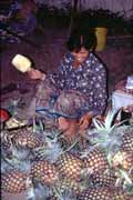 No�n� trh v Luang Prabang. Laos.