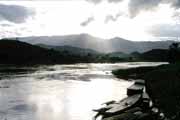 �eka Mekong v severn�m Laosu. Laos.