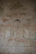V n�kter�ch chr�mech se st�le dochovaly vnit�n� malby. Bagan. Myanmar (Barma).