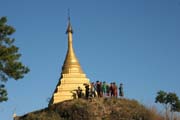 �ena z etnika Makan Chin, vesnice Mindat, provincie Chin. Myanmar (Barma).