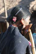 �ena z etnika Makan Chin, vesnice Mindat, provincie Chin. Myanmar (Barma).