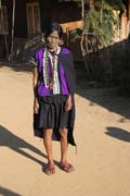 �ena z etnika Dai Chin, vesnice Mindat, provincie Chin. Myanmar (Barma).