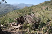 Pohled na lok�ln� vesnice v okol� Mindatu. Provincie Chin. Myanmar (Barma).