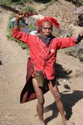 Tanec v�le�n�ka. Vesnice Kyartho, provincie Chin. Myanmar (Barma).