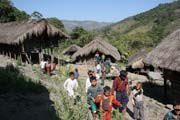 Vesnick� pohoda. Vesnice Kyartho, provincie Chin. Myanmar (Barma).