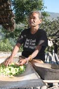 �ena z etnika Munn Chin. Vesnice Kyartho, provincie Chin. Myanmar (Barma).
