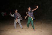 Tradi�n� tance lid� Chin. Vesnice Aye, provincie Chin. Myanmar (Barma).