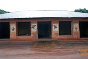 S�dlo Dahomejsk�ch kr�l� ve m�st� Abomey. Benin.