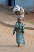 Pouli�n� �ivot, m�sto Ouidah. Benin.
