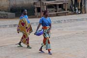 Pouli�n� �ivot, m�sto Ouidah. Benin.