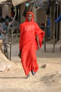 Vesnice v oblasti jezera �ad. Kamerun.