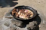 Ob�erstven�. Vesnick� trh v Kujape. Oblast hor Mandara. Kamerun.