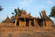 Horsk� vesnice v poho�� Mandara. Kamerun.