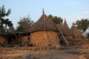 Horsk� vesnice v poho�� Mandara. Kamerun.