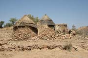 Horsk� vesnice v hor�ch Mandara. Kamerun.