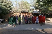 Tradi�n� tanec. Vesnice Oudjilla. Kamerun.
