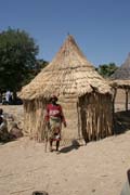 Momentka z trhu. Vesnice Tourou v poho�� Mandara. Kamerun.