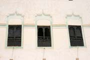 Sult�nsk� pal�c ve m�st� Sayun v oblasti Wadi Hadramawt. Jemen.