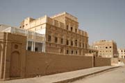 Hlin�n� pal�c ve m�st� Tarim. Oblast Wadi Hadramawt. Jemen.