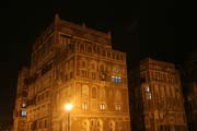 Star� Sana v noci. Jemen.