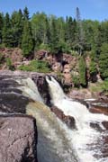 Vodop�dy Goosberry, North Shore, Minnesota. Spojen� st�ty americk�.