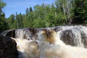 Vodop�dy Goosberry, North Shore, Minnesota. Spojen� st�ty americk�.