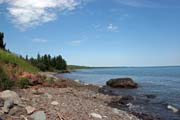 Jezero Superior, nejvet�� sladkovodn� jezero na svete podle plochy, North Shore, Minnesota. Spojen� st�ty americk�.