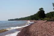 Jezero Superior, nejvet�� sladkovodn� jezero na svete podle plochy, North Shore, Minnesota. Spojen� st�ty americk�.