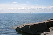 Jezero Superior, nejvet�� sladkovodn� jezero na svete podle plochy, North Shore, Minnesota. Spojen� st�ty americk�.