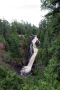 Vodop�d Big Manitou, 50m vysok�, Wisconsin. Spojen� st�ty americk�.