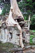 Chr�m Preah Khan - jeden z m�la chr�mu zanechan�ch v d�ungli. Oblast chr�m� Angkor Wat. Kambod�a.