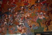 Wat Hua Lamphong, malby v interi�ru hlavn�ho chr�mu, Bangkok, Thajsko. Thajsko.